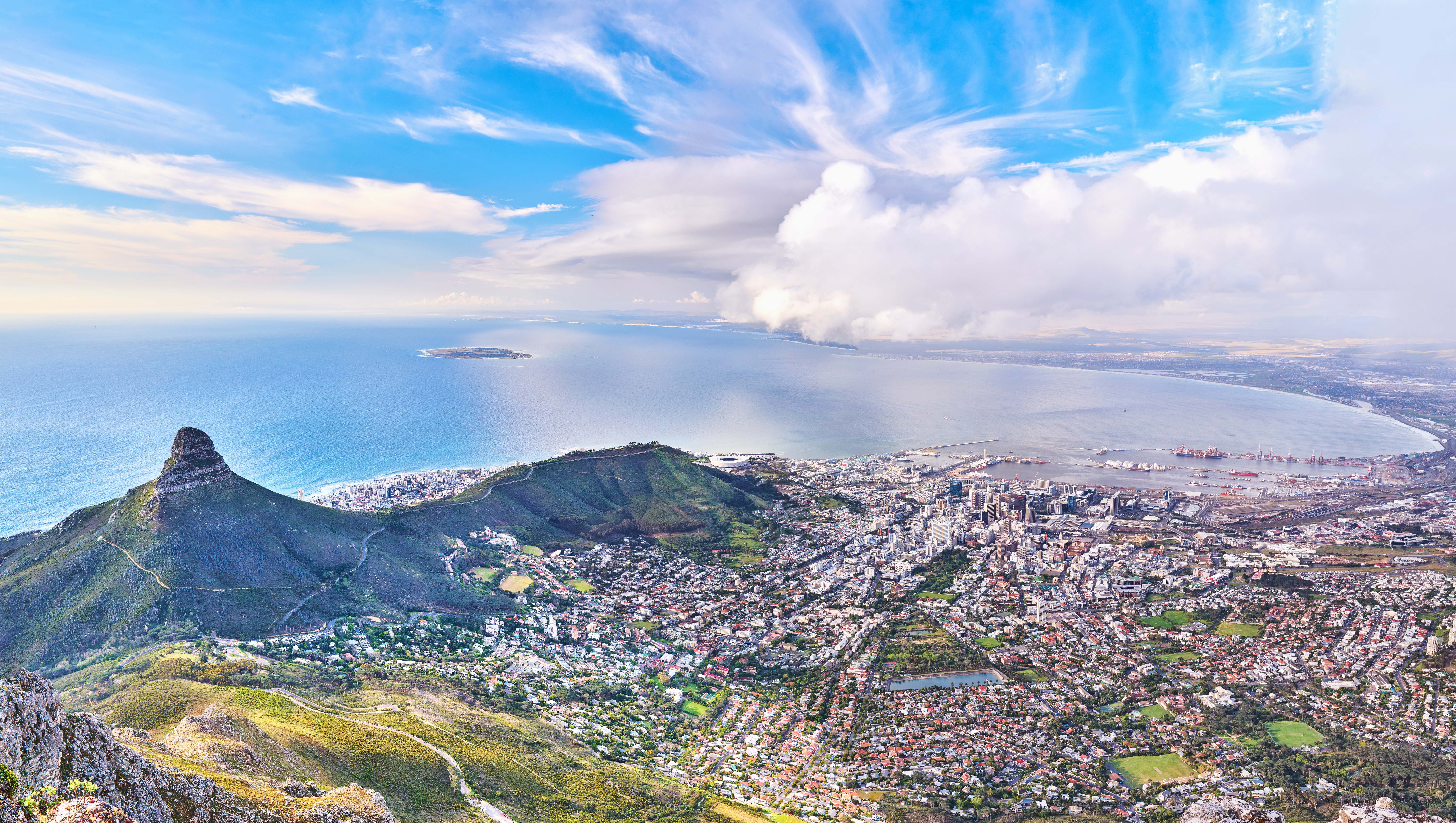 View of Cape Town on a Luxury African Safari